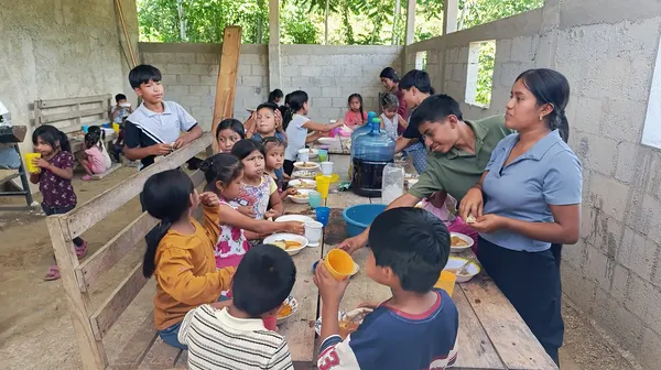 La comida con los niños